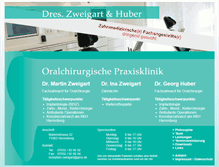 Tablet Screenshot of praxis-zweigart.de
